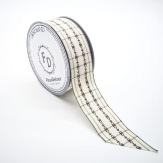 Dekoband Cork - crème-grün