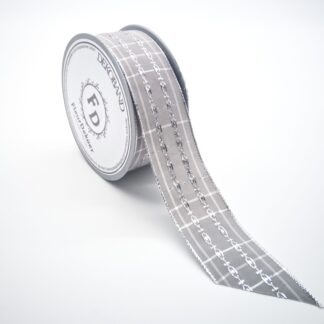 Dekoband Cork - grau-silber