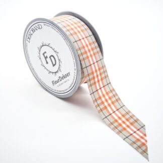 Dekoband Edinburgh - beige-orange-braun