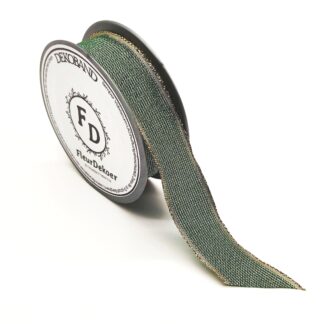 Dekoband Prestwick - grün-gold