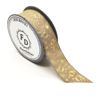 Dekoband Luna - beige-gold