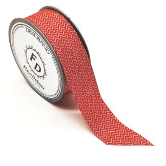 Dekoband Dublin - rot-gold