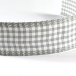Dekoband Oslo - grau-weiß (30 cm)
