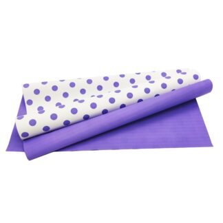 Dekofolie Polka Dot Large - weiß-lila