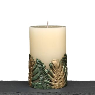 Duftkerze Monstera Scent - elfenbein