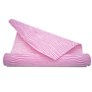 Dekorpapier Wellenborn - rosa-weiß