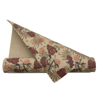 Dekorpapier Passer - beige-rot-dunkelblau