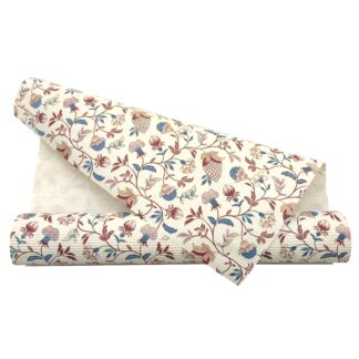 Dekorpapier Hortus - beige-bordeaux-blau