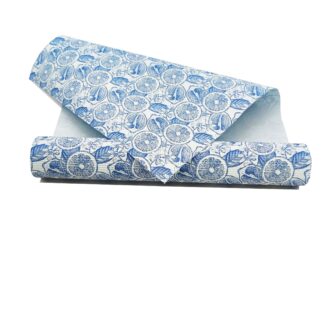 Dekorpapier Zitrone - blau