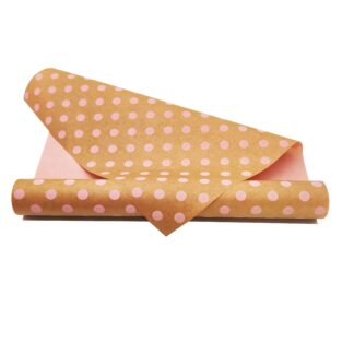 Dekorpapier Polka Dot Large - natur-altrosa