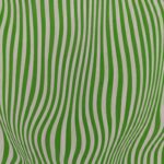 Dekorpapier Wellenborn - grün-weiß (Blatt)