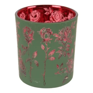 Windlichtglas Baroque Collection Rose Green (10cm)