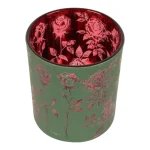 Windlichtglas Baroque Collection Rose Green (10cm)