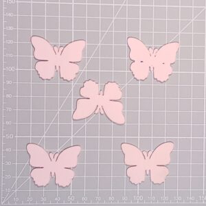 Schmetterlinge Holzdeko rosa